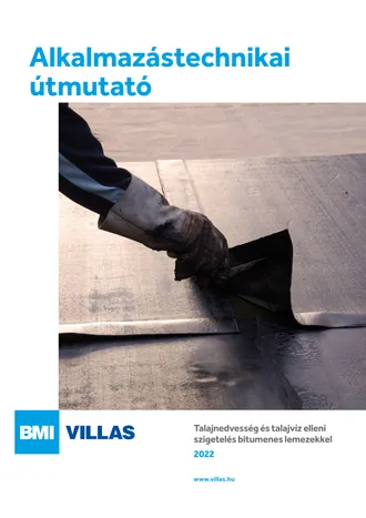 Alkalmazástechnikai útmutató - Alépítmények szigetelése bitumenes lemezekkel