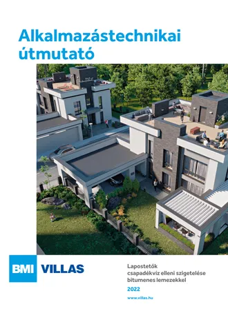 Villas alkalmazástechnikai útmutató lapostetők vízszigetelése bitumenes lemezekkel