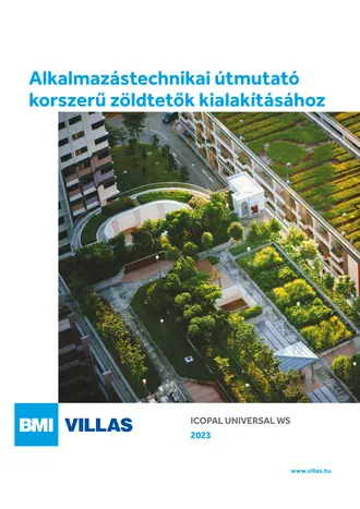 Alkalmazástechnikai útmutató - Zöldtető kialakítása POCB lemezekkel (Universal WS és SA)