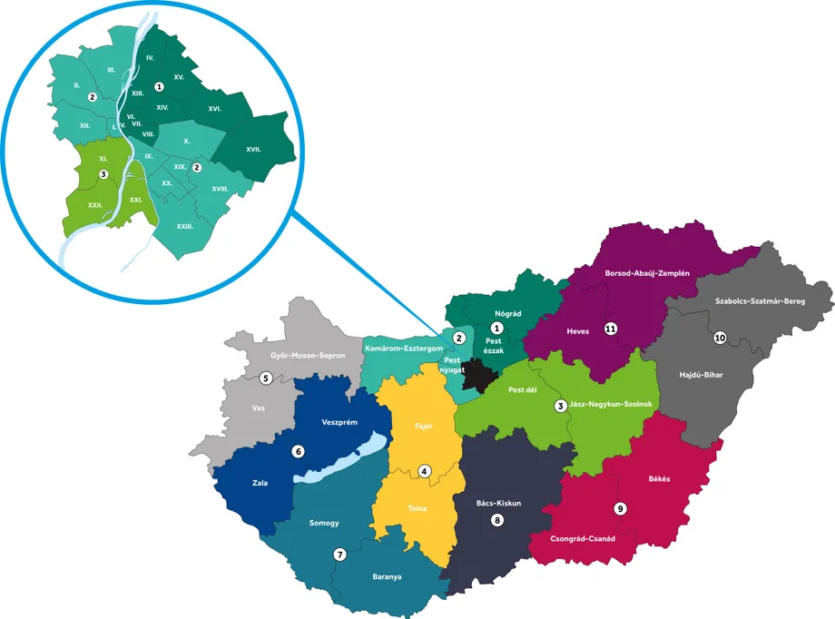 Szaktanácsadóink térképen